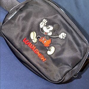 lululemon athletica Black and Red Mickey Mouse Belt Bag